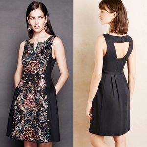 Embroidered Black Dress